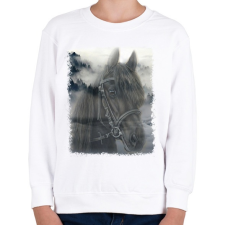PRINTFASHION ló - Gyerek pulóver - Fehér gyerek pulóver, kardigán