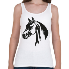 PRINTFASHION Ló - Női atléta - Fehér