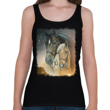 PRINTFASHION ló - Női atléta - Fekete női trikó