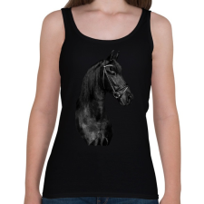 PRINTFASHION ló - Női atléta - Fekete női trikó