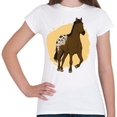 PRINTFASHION Ló - Női póló - Fehér