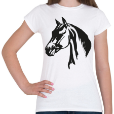 PRINTFASHION Ló - Női póló - Fehér női póló