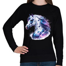 PRINTFASHION ló - Női pulóver - Fekete női pulóver, kardigán