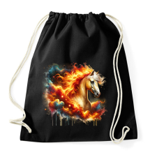 PRINTFASHION ló - Sportzsák, Tornazsák - Fekete tornazsák