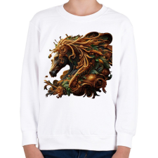 PRINTFASHION Lófej - Gyerek pulóver - Fehér gyerek pulóver, kardigán