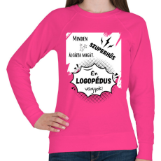 PRINTFASHION Logopédus 2 - Női pulóver - Fukszia