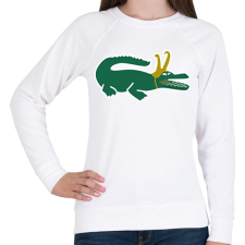 PRINTFASHION Loki kroki - Női pulóver - Fehér női pulóver, kardigán