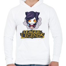 PRINTFASHION LOL Ahri - Férfi kapucnis pulóver - Fehér