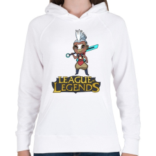 PRINTFASHION LOL Ekko - Női kapucnis pulóver - Fehér női pulóver, kardigán