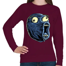 PRINTFASHION LOL - Női pulóver - Bordó