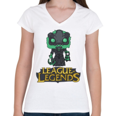 PRINTFASHION LOL Thresh - Női V-nyakú póló - Fehér