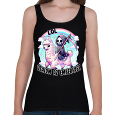 PRINTFASHION LOL, utálom az embereket - Női atléta - Fekete