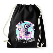 PRINTFASHION LOL, utálom az embereket - Sportzsák, Tornazsák - Fekete tornazsák