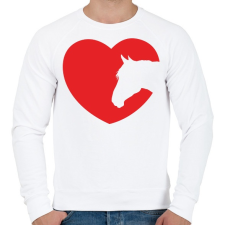 PRINTFASHION lólove - Férfi pulóver - Fehér férfi pulóver, kardigán