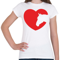 PRINTFASHION lólove - Női póló - Fehér