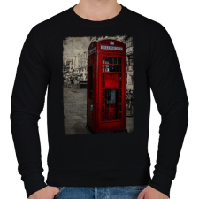PRINTFASHION London Grunge - Férfi pulóver - Fekete férfi pulóver, kardigán