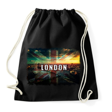 PRINTFASHION LONDON LÁTKÉP - Sportzsák, Tornazsák - Fekete tornazsák