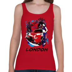 PRINTFASHION London utjain - Női atléta - Cseresznyepiros