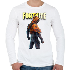 PRINTFASHION Longshot Fortnite - Férfi hosszú ujjú póló - Fehér
