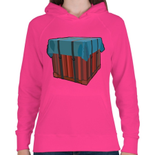 PRINTFASHION Lootbox - Női kapucnis pulóver - Fukszia női pulóver, kardigán