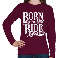 PRINTFASHION Lóra született - Női pulóver - Bordó