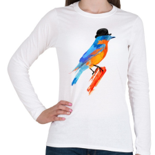 PRINTFASHION Lord bird - Női hosszú ujjú póló - Fehér női póló