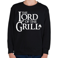 PRINTFASHION Lord of the grill fehér - Gyerek pulóver - Fekete
