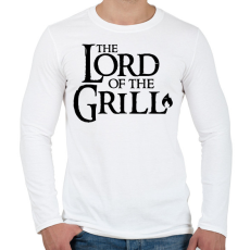 PRINTFASHION Lord of the grill fekete - Férfi hosszú ujjú póló - Fehér