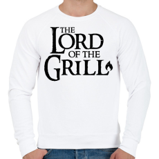 PRINTFASHION Lord of the grill fekete - Férfi pulóver - Fehér