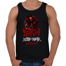 PRINTFASHION lordi-hard rock hallelujah - Férfi atléta - Fekete atléta, trikó
