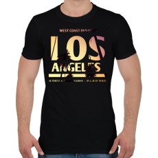 PRINTFASHION los angeles - Férfi póló - Fekete