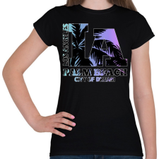 PRINTFASHION Los angeles - Női póló - Fekete női póló
