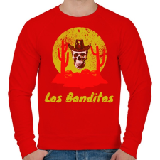 PRINTFASHION los banditos - Férfi pulóver - Piros férfi pulóver, kardigán