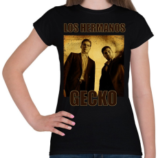 PRINTFASHION LOS HERMANOS GECKO - Női póló - Fekete