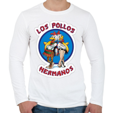 PRINTFASHION Los_Pollos_Hermanos - Férfi hosszú ujjú póló - Fehér