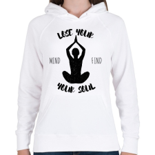PRINTFASHION Lose your mind find your soul - Női kapucnis pulóver - Fehér női pulóver, kardigán