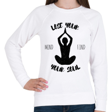 PRINTFASHION Lose your mind find your soul - Női pulóver - Fehér