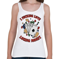 PRINTFASHION Losing money - Női atléta - Fehér