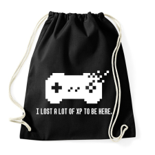 PRINTFASHION LOST A LOT OF XP - Sportzsák, Tornazsák - Fekete tornazsák