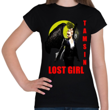 PRINTFASHION lost girl tamsin colorful - Női póló - Fekete női póló