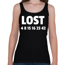 PRINTFASHION LOST - Női atléta - Fekete női trikó