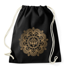 PRINTFASHION Lótusz mandala - Sportzsák, Tornazsák - Fekete tornazsák