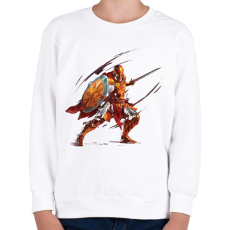 PRINTFASHION Lovag - Gyerek pulóver - Fehér