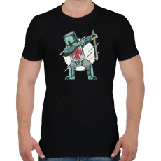 PRINTFASHION Lovag táncoló - Dancing knight - Férfi póló - Fekete