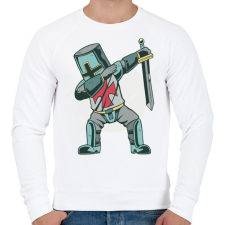 PRINTFASHION Lovag táncoló - Dancing knight - Férfi pulóver - Fehér férfi pulóver, kardigán