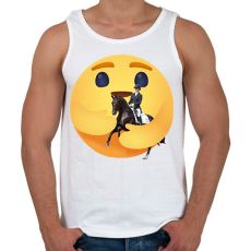 PRINTFASHION Lovaglás - Férfi atléta - Fehér