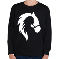 PRINTFASHION Lovaglás - Gyerek pulóver - Fekete