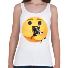 PRINTFASHION Lovaglás - Női atléta - Fehér női trikó