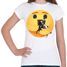 PRINTFASHION Lovaglás - Női póló - Fehér