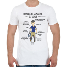 PRINTFASHION Lovas azonosítás - Férfi póló - Fehér férfi póló